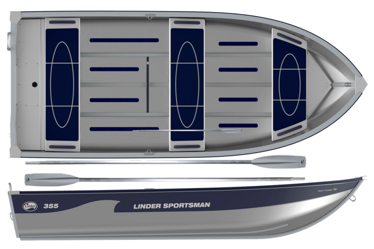 Алюмінієвий човен Linder sportsman 355
